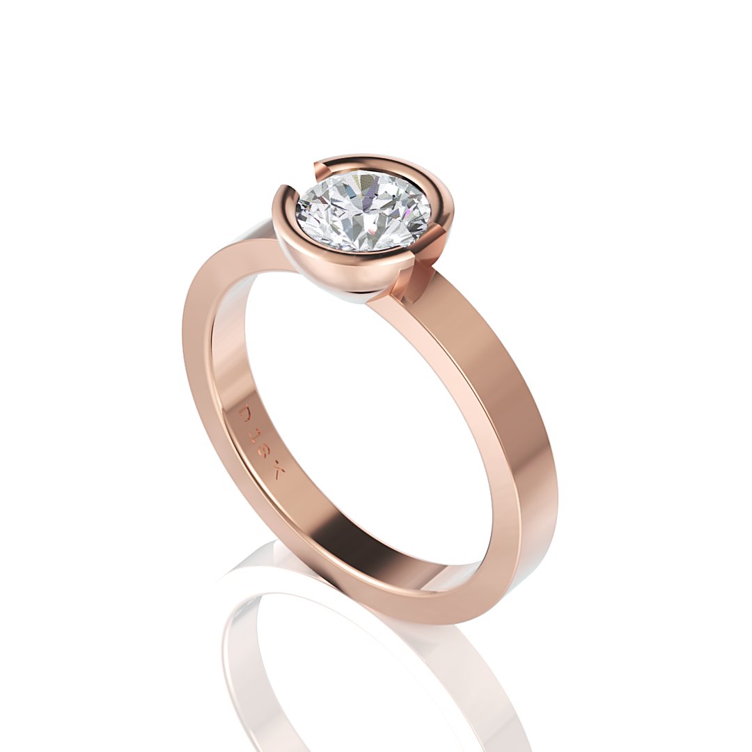 Brenna Engagement Ring - Davidson JewelsDiamond Engagement Ring18k yellowRound