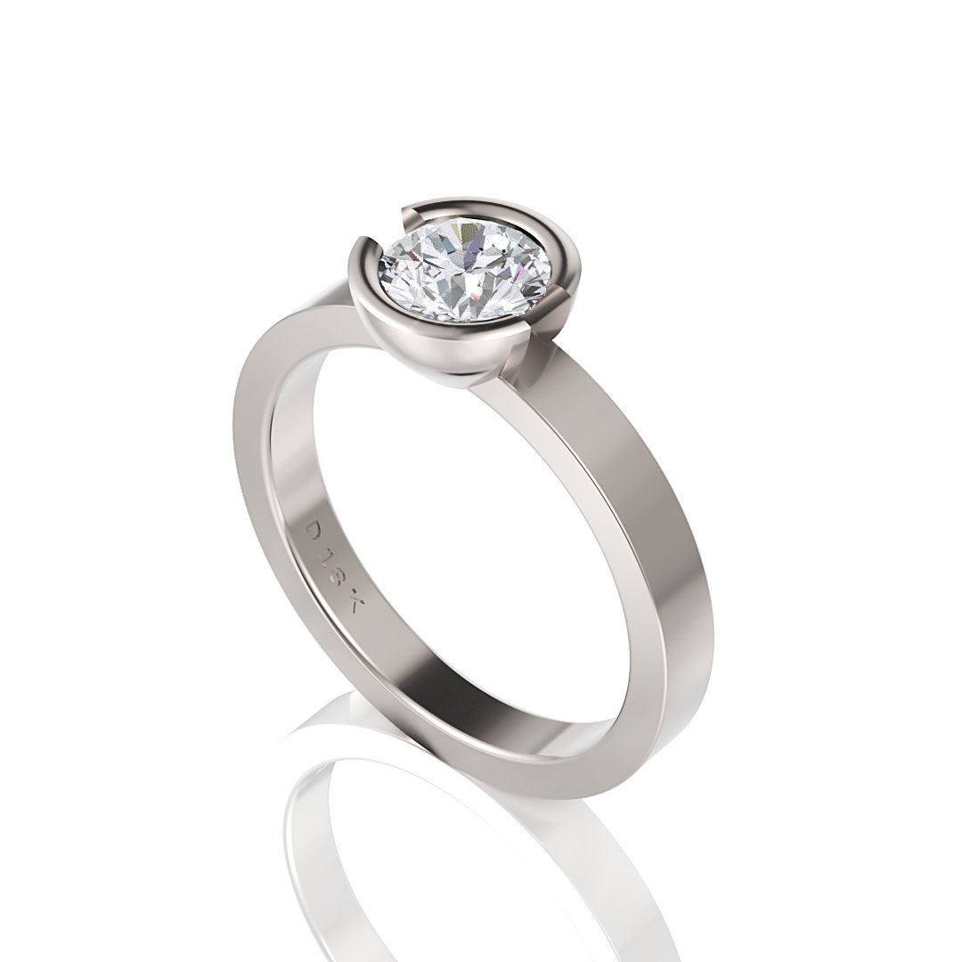 Brenna Engagement Ring - Davidson JewelsDiamond Engagement Ring18k yellowRound