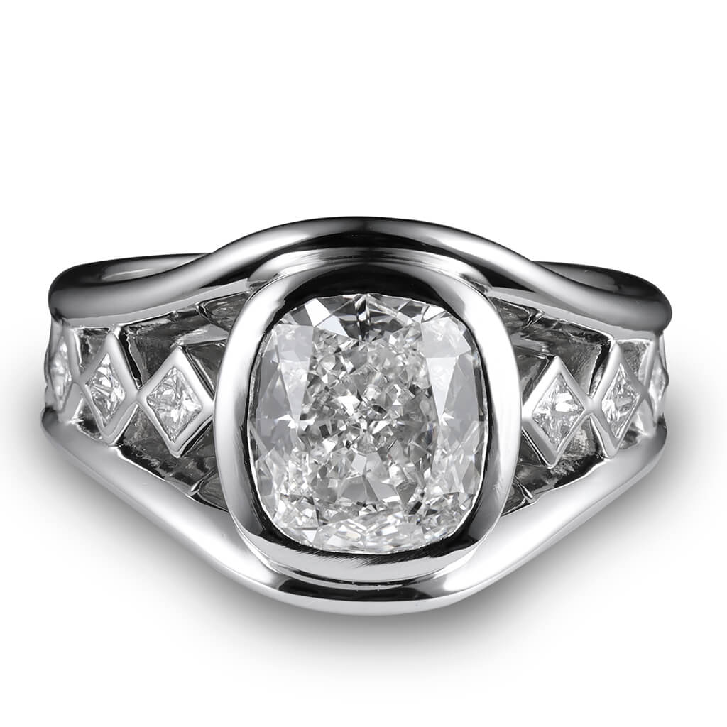 Cushion Cut Restyle - Davidson JewelsCustom Design