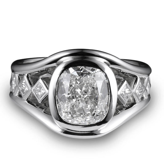 Cushion Cut Restyle - Davidson JewelsCustom Design