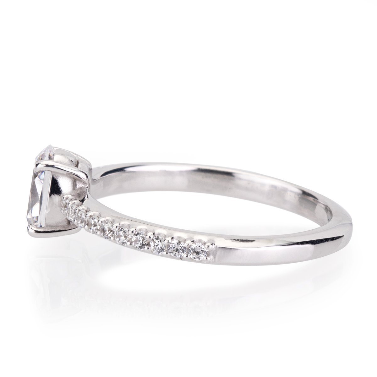 Emma- Oval Diamond Engagement Ring - Davidson JewelsDiamond Engagement Ring