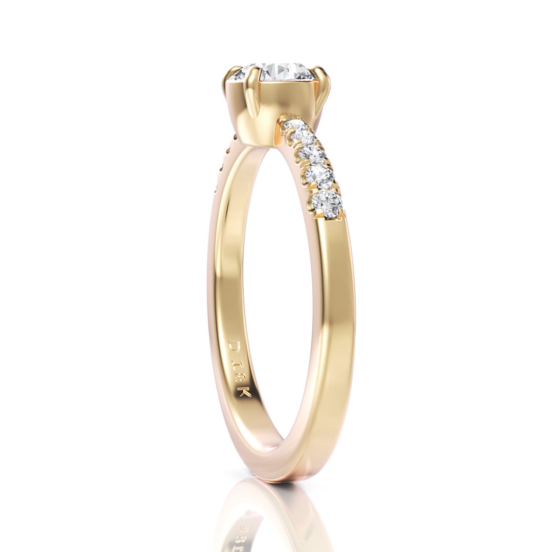 Layla Engagement Ring - Davidson JewelsDiamond Engagement Ring18k yellowRound