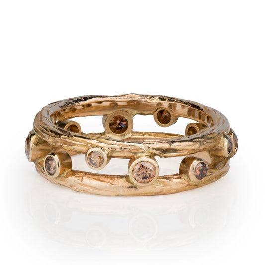 Pebble Stacking Ring - Davidson JewelsWedding Band6Rose Gold18 Karat