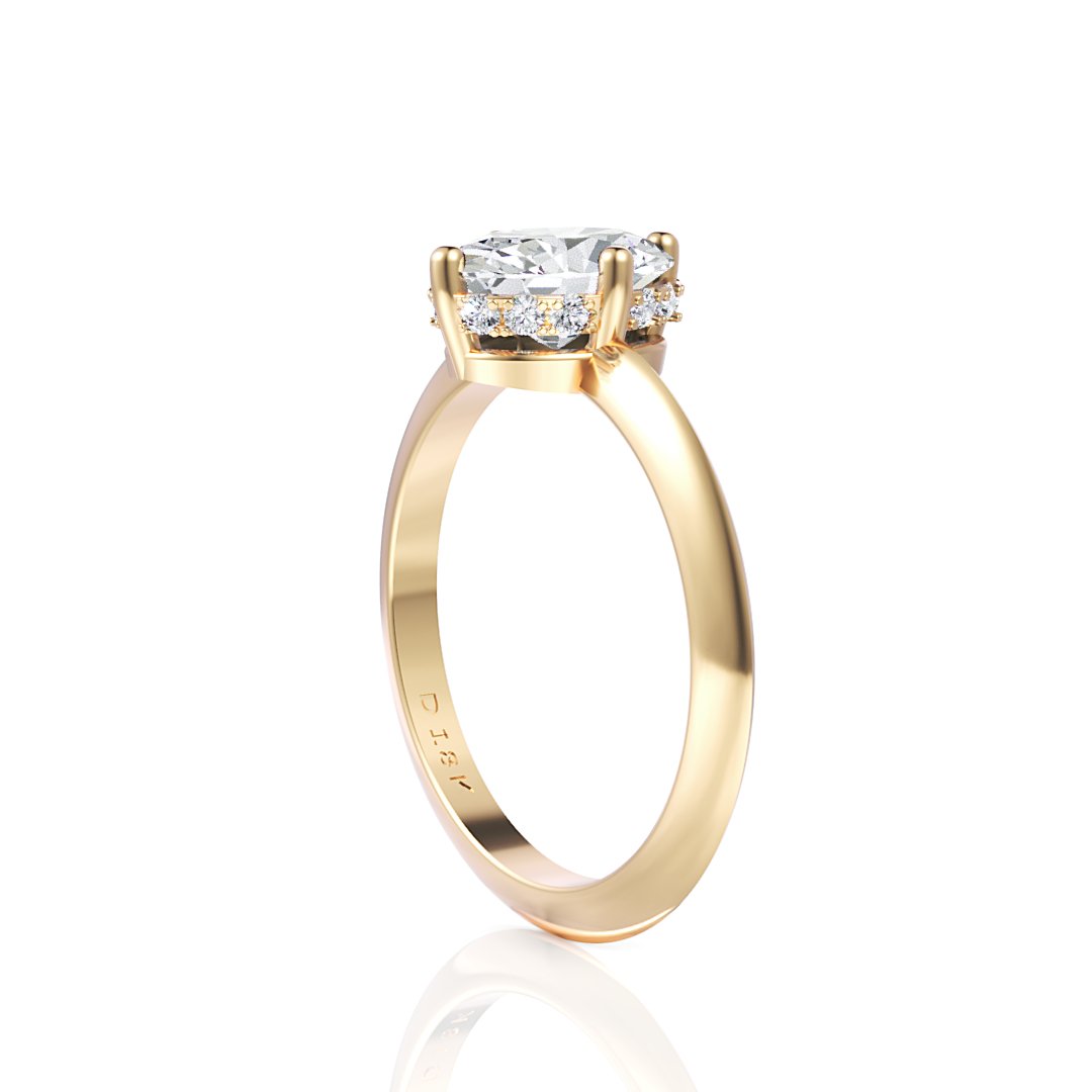 Savannah Oval Diamond Engagement Ring - Davidson JewelsDiamond Engagement Ring18k yellowOval