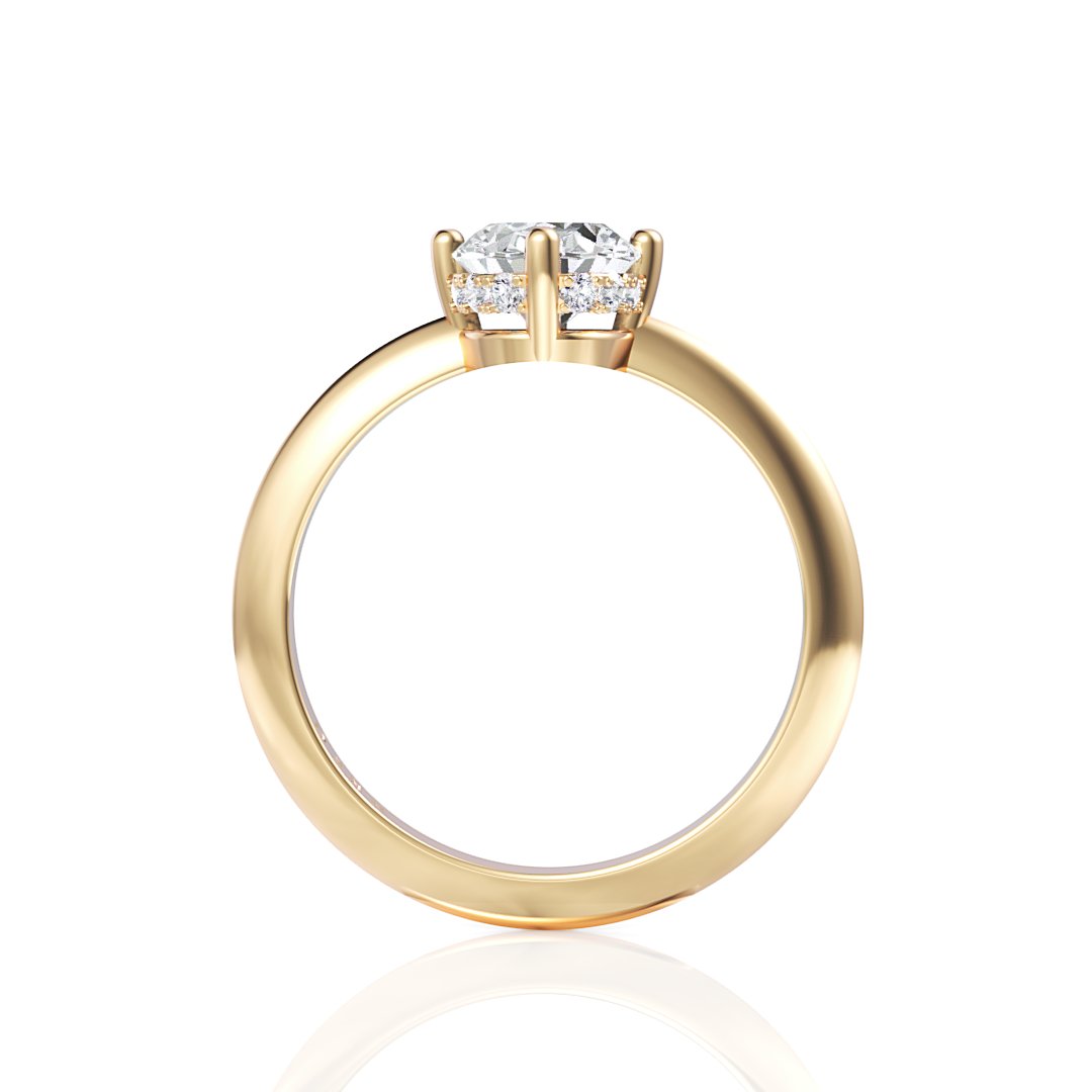 Savannah Oval Diamond Engagement Ring - Davidson JewelsDiamond Engagement Ring18k yellowOval