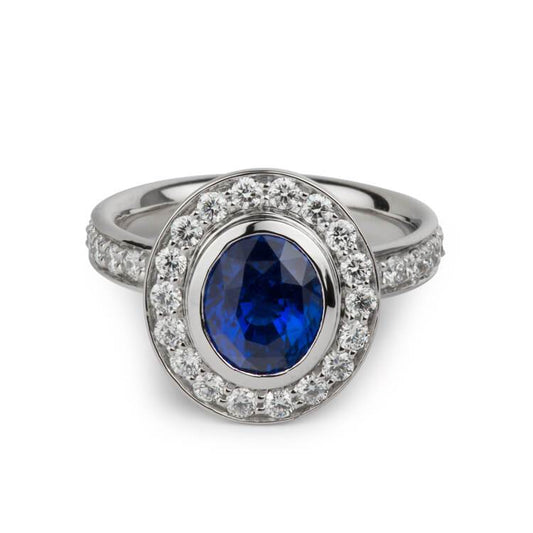 Sapphire vs. Diamond Engagement Rings - Davidson Jewels