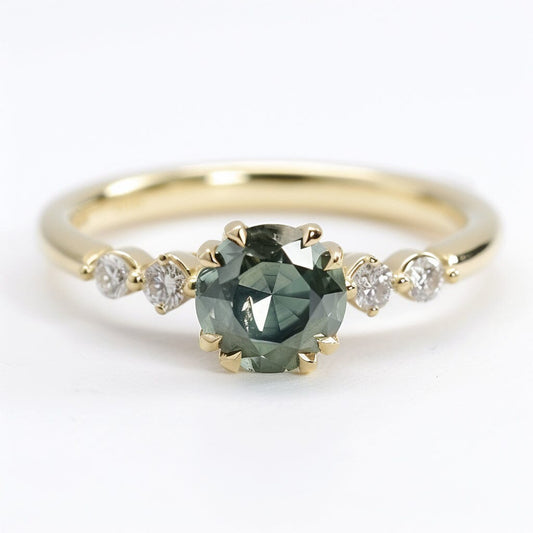Ashton Green Sapphire Ring - Davidson JewelsUnique Colored Gemstones
