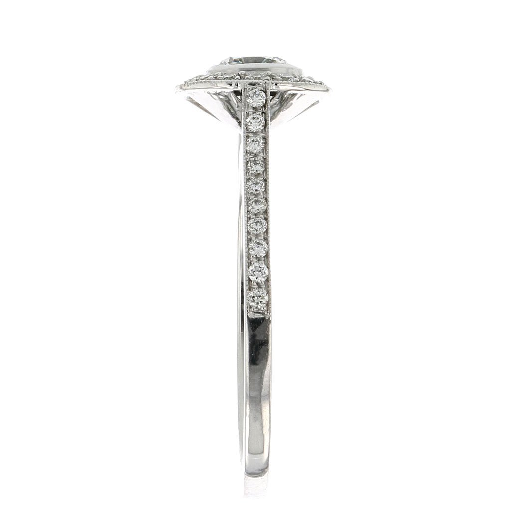 Kelly Cushion Cut Diamond Halo Engagement Ring - Davidson JewelsDiamond Engagement Ring