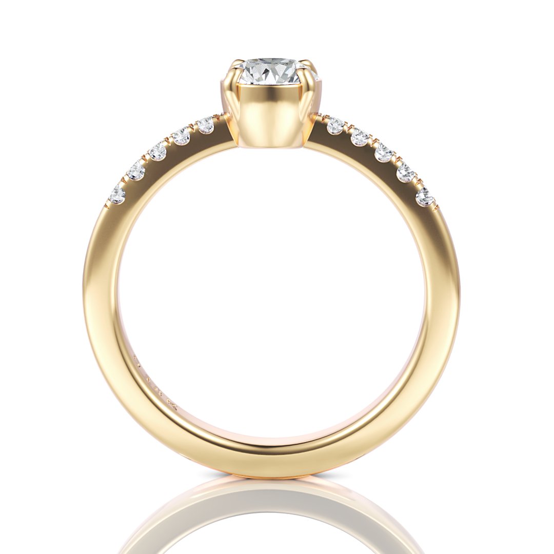 Layla Engagement Ring - Davidson JewelsDiamond Engagement Ring18k yellowRound
