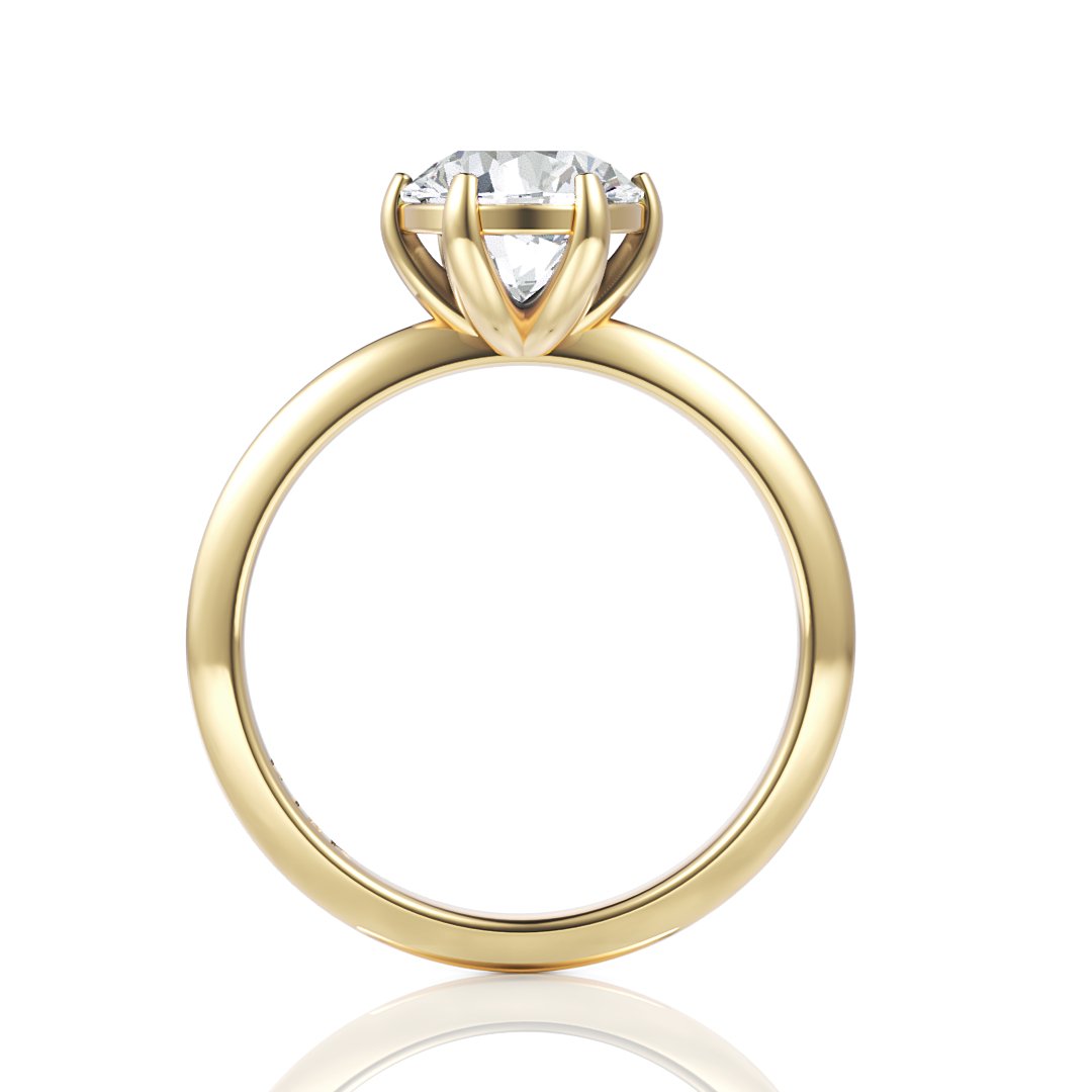 Madison Solitaire Diamond Ring - Davidson JewelsDiamond Engagement Ring18k yellowRound