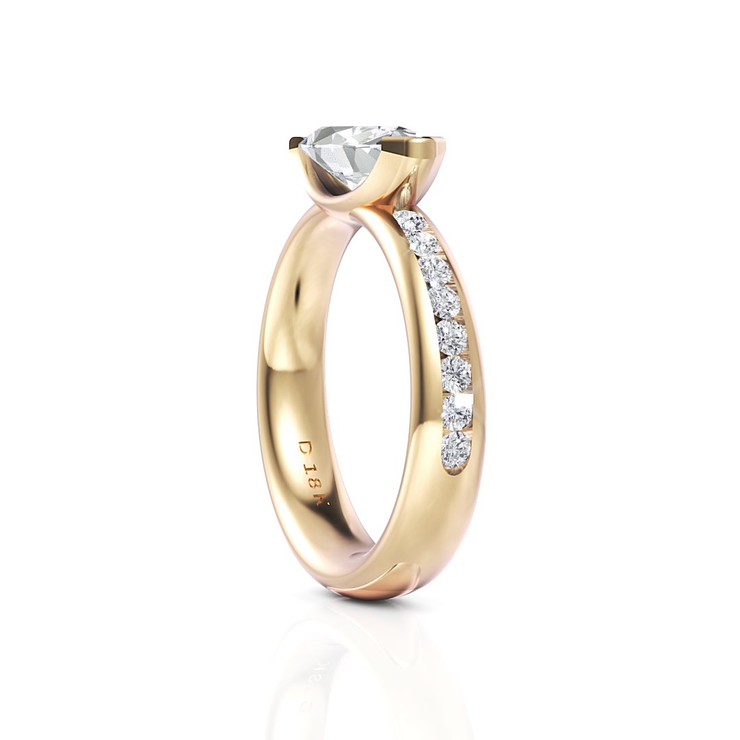 Marquise Diamond Engagement Ring Gemma - Davidson JewelsDiamond Engagement Ring18k yellowMarquise