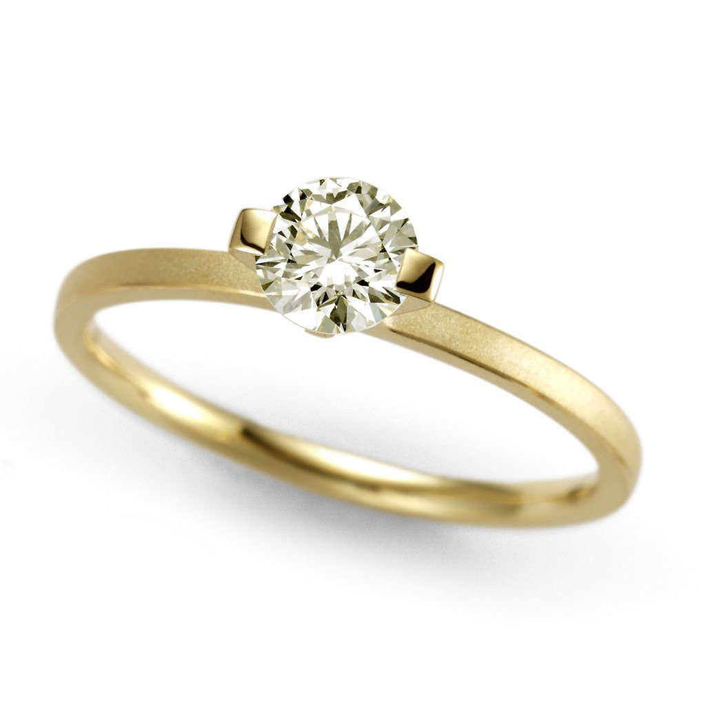 Princess Engagement Ring 18k yellow gold - Davidson JewelsNiessing Engagement Ring5Yellow Gold18 Karat