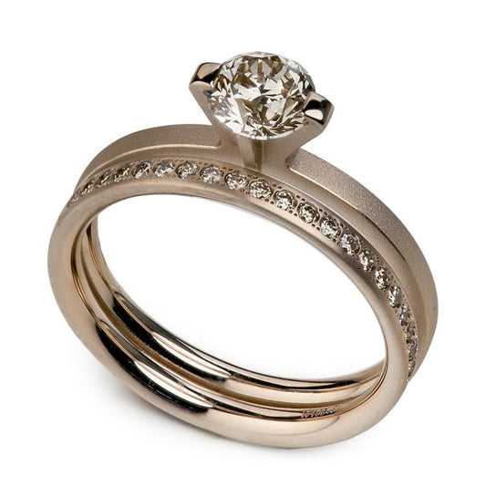 Princess Ring by Niessing 18k rosewood gold - Davidson JewelsNiessing Engagement Ring