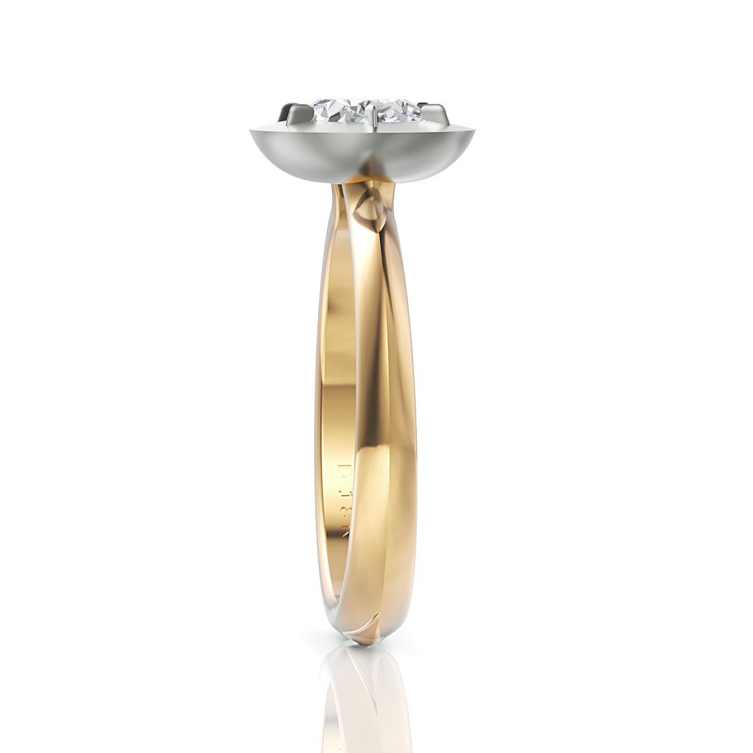 Rosalind oval cut diamond engagement ring - Davidson JewelsDiamond Engagement Ring18k yellowOval