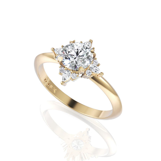Sofia Diamond Engagement Ring - Davidson JewelsDiamond Engagement Ring18k yellowRound