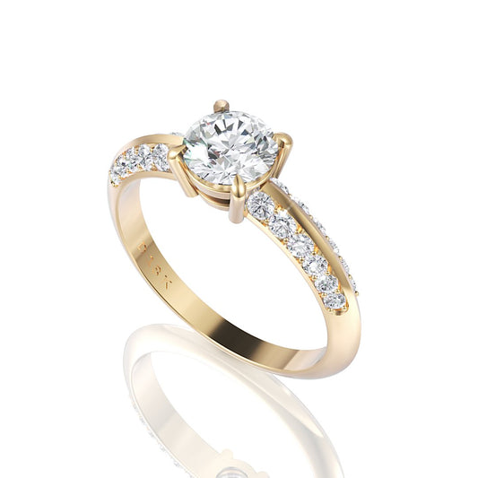 Sorel Diamond Engagement Ring - Davidson JewelsDiamond Engagement Ring18k yellow goldRound